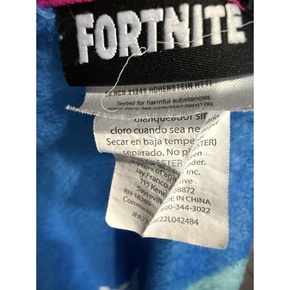 Llama Fortnite Fleece Blanket Throw Travel Blue Pink Yellow Soft 37”x 48” - Picture 6 of 6